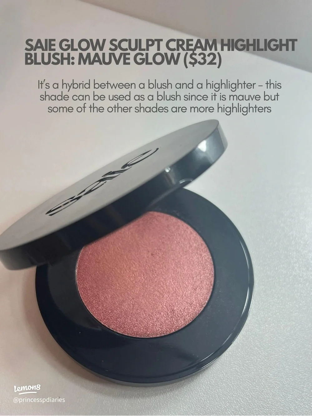 NEW✅ Saie • Glow Sculpt Cream Highlighting Blush • Mauveglow • Award Winner